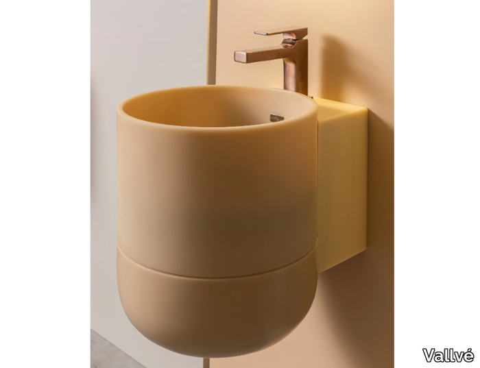 CUORE - Wall-mounted resin handrinse basin _ Vallvé