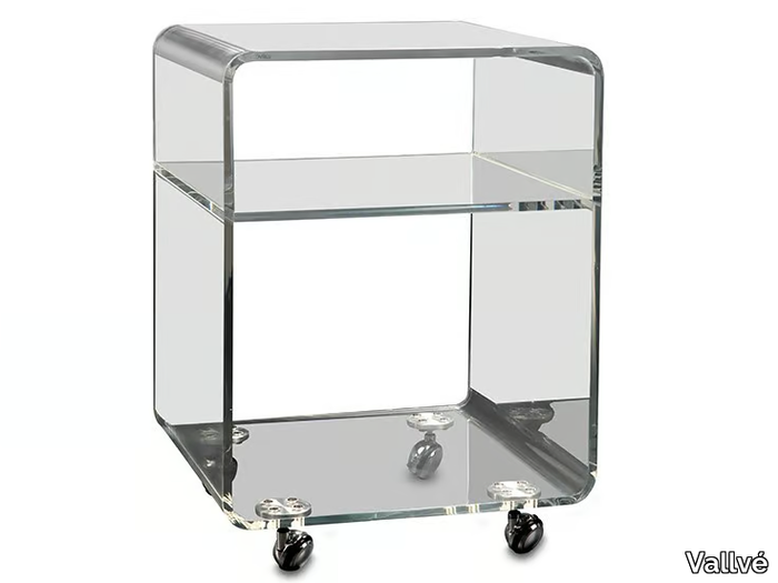 ACRYLIC ROLLER SET - Storage acrylic bathroom cabinet with castors _ Vallvé