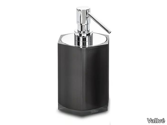 HEXA - Resin Bathroom soap dispenser _ Vallvé