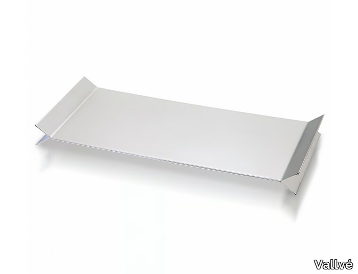 HEXA - Rectangular stainless steel tray _ Vallvé