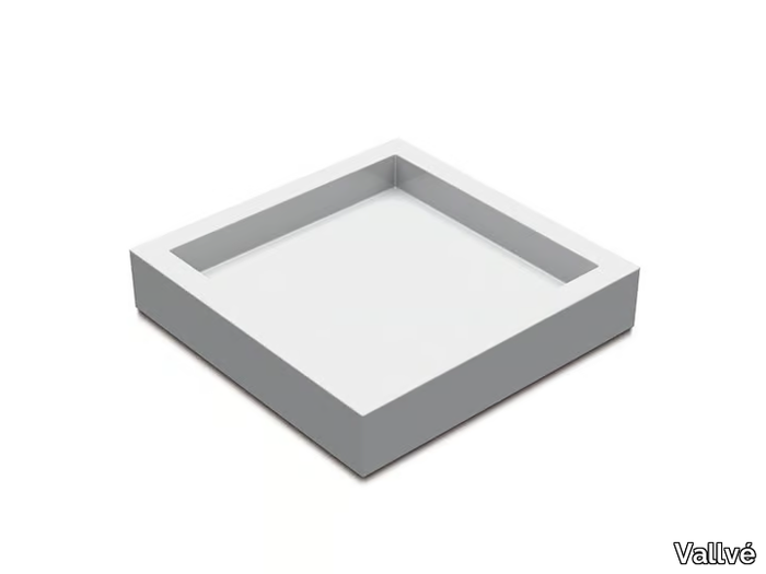 SQUARE SMALL - Square resin tray _ Vallvé