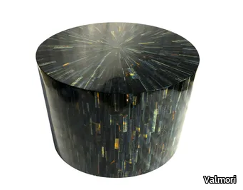 BLUE TIGER EYE - Round stone coffee table _ Valmori