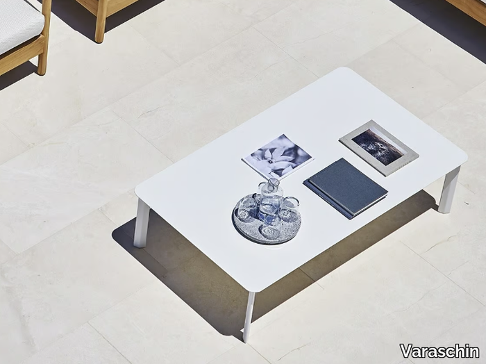 SYSTEM - Rectangular garden side table _ Varaschin