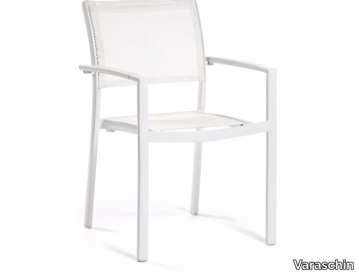 VICTOR - Batyline® chair with armrests _ Varaschin