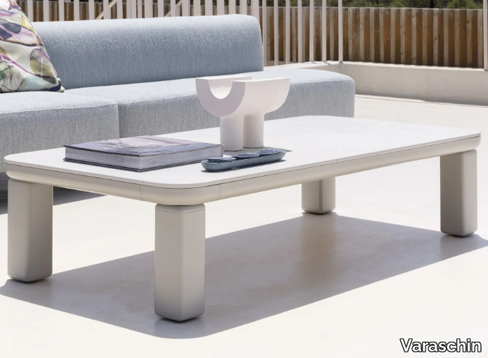 CUSTOMADE - Aluminium garden coffee table with ceramic or HPL top _ Varaschin