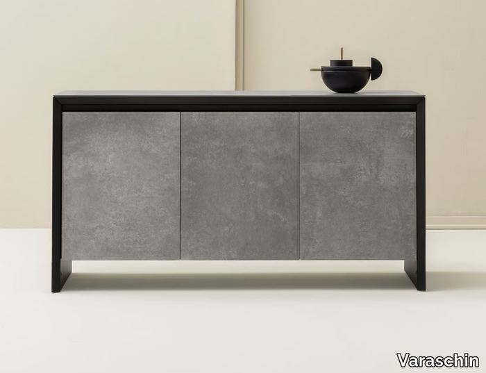 OUTDOOR COOKING - Aluminium sideboard with doors _ Varaschin