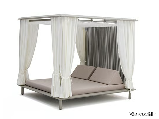 SUNMOON GAZEBO - Canopy acrylic and aluminium garden bed _ Varaschin