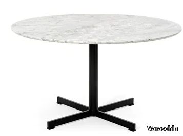 SUMMER SET - Folding steel table base with 4-spoke base _ Varaschin