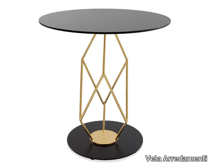 CRYSTAL - Round metal table _ Vela Arredamenti