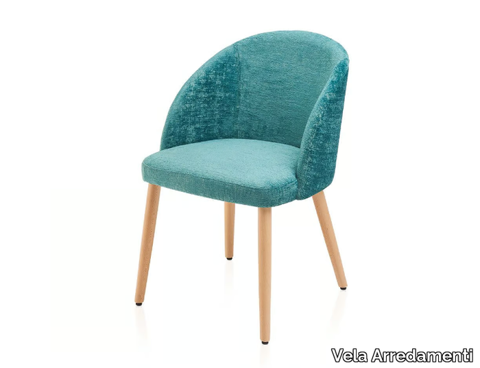 PL ELLY - Upholstered fabric chair with armrests _ Vela Arredamenti