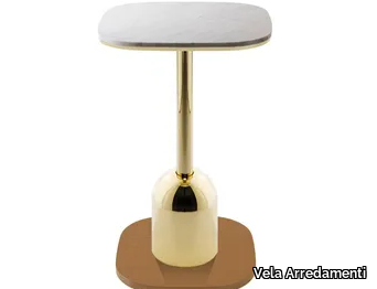 TYPHA-RONDO-W-36 - Square marble bistro side table _ Vela Arredamenti