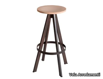 WEST - Wooden barstool _ Vela Arredamenti