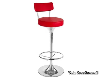 KEPLER-1 - High aluminium stool with footrest _ Vela Arredamenti