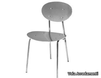 MAGIC - Aluminium chair open back _ Vela Arredamenti