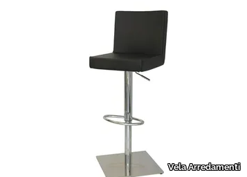 SG090 - Eco-leather stool height-adjustable with back _ Vela Arredamenti