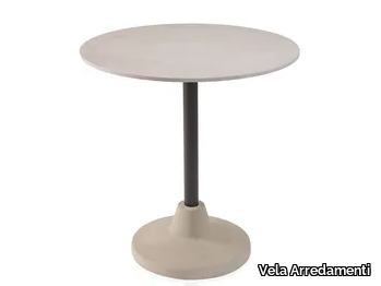 OMBRE CONCRETE - Round cement table _ Vela Arredamenti