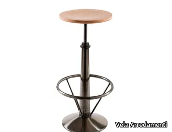 INFINITY - Wooden barstool height-adjustable _ Vela Arredamenti