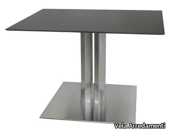 SLIM-76-4-X - Square stainless steel table _ Vela Arredamenti