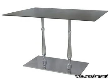 ECLISSE-84-2 - Rectangular stainless steel contract table _ Vela Arredamenti