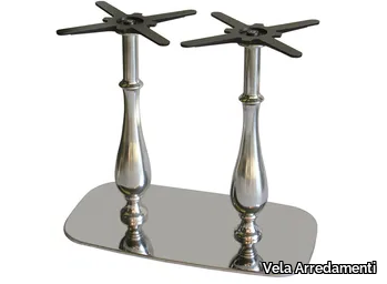 ROUNDED-84-2-LIB-XAL - Aluminium table base _ Vela Arredamenti