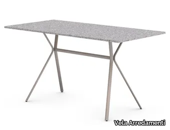 CURVA - Rectangular marble contract table _ Vela Arredamenti