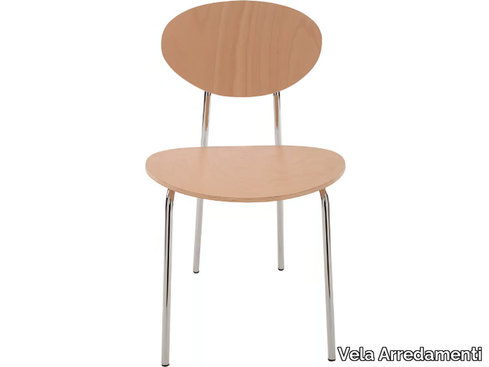 MAGIC - Wooden chair open back _ Vela Arredamenti