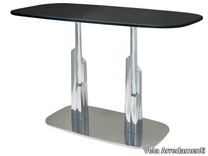 DUBAI-RONDO-84-2-XAL - Aluminium contract table _ Vela Arredamenti