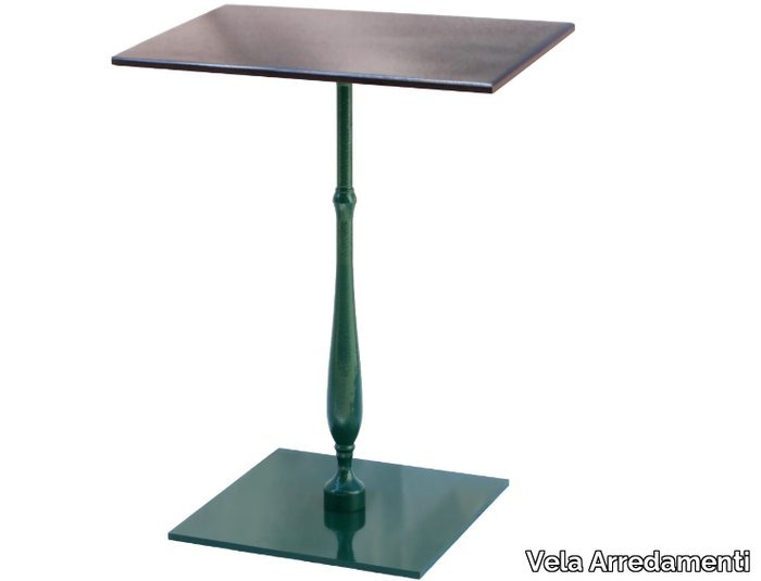 COLOR-LIB-44 - Square cast iron table _ Vela Arredamenti