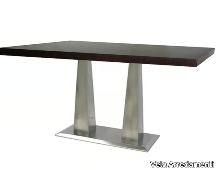 ISOPIRA-64-X - Rectangular stainless steel table _ Vela Arredamenti