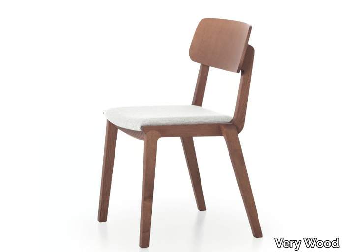 WING 11 - Wooden chair with integrated cushion _ Very Wood