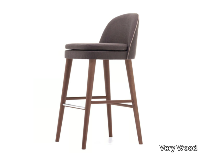 CARMEN 06 - High stool with footrest _ Very Wood