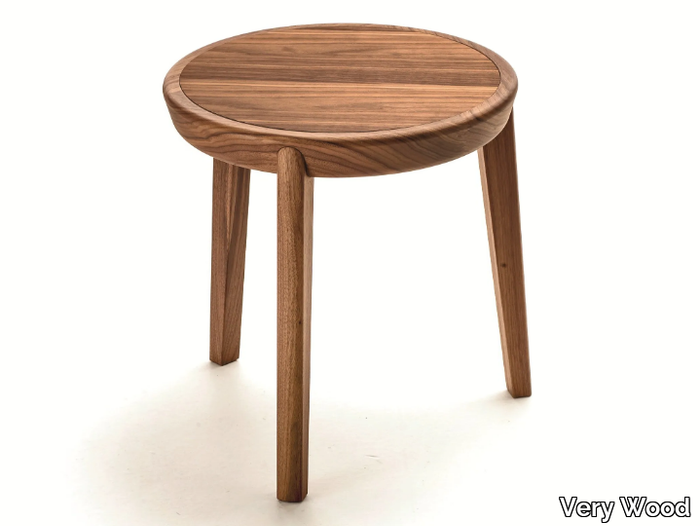 BELLEVUE T01L - Round wooden coffee table _ Very Wood