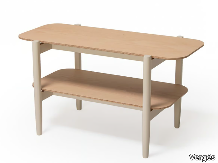 SELVA - Rectangular beech coffee table _ Vergés