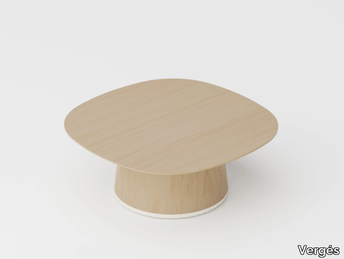 CONIC - Square wooden coffee table _ Vergés