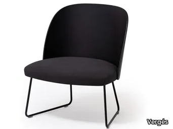 CISTELL SLIM - Sled base fabric easy chair _ Vergés