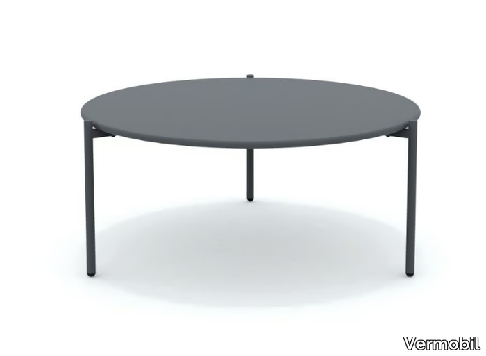 ARIA - Round aluminium coffee table _ Vermobil