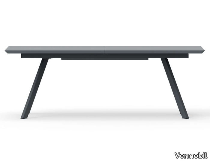 DAISY - Extending rectangular metal garden table _ Vermobil