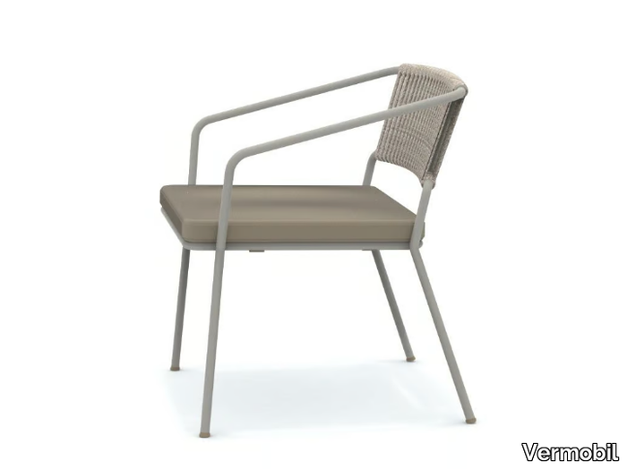 SLOT - Metal garden armchair with armrests _ Vermobil