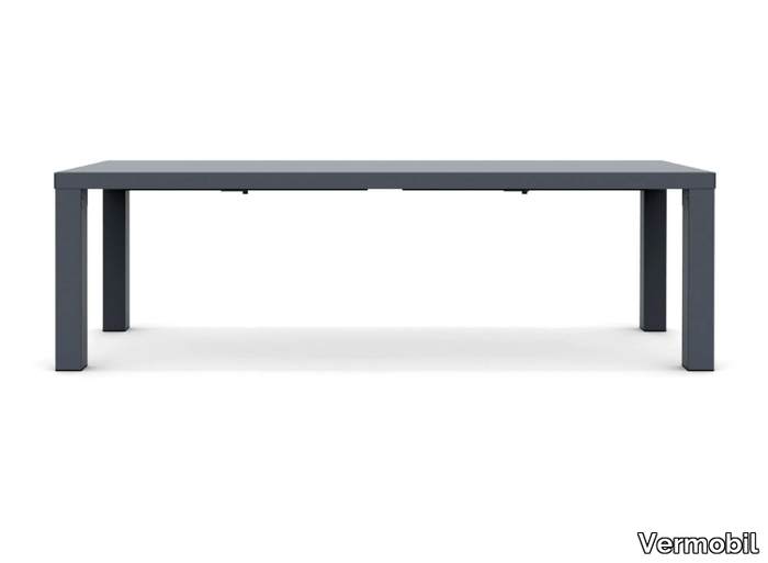 SOFY - Extending rectangular metal garden table _ Vermobil