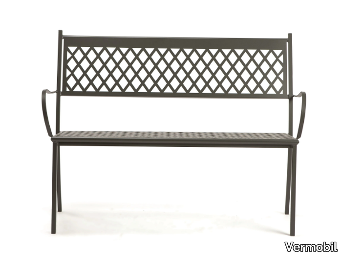 SUMMERTIME - Stackable metal garden bench _ Vermobil