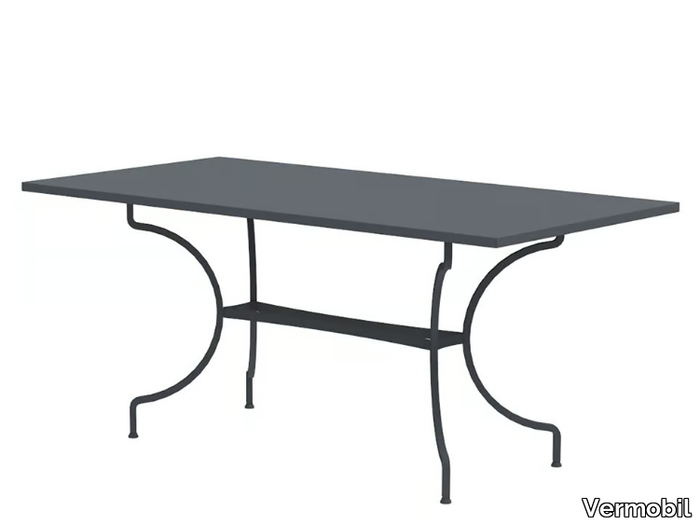 TOSCA - Rectangular metal garden table _ Vermobil