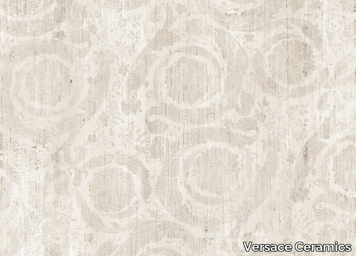 BAROCCO WHITE - Porcelain stoneware wall/floor tiles with wood effect _ Versace Ceramics