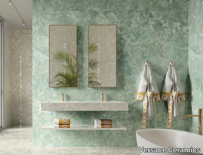 ONYX GREEN - Porcelain stoneware wall/floor tiles _ Versace Ceramics