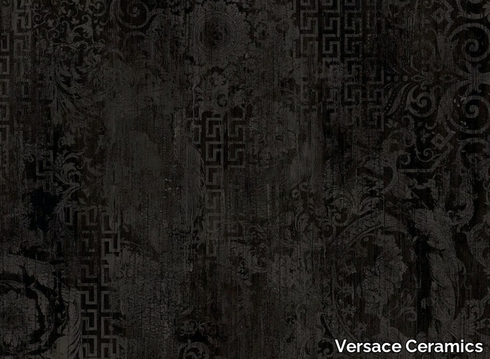 PATCHWORK CARBON - Porcelain stoneware wall/floor tiles with wood effect _ Versace Ceramics