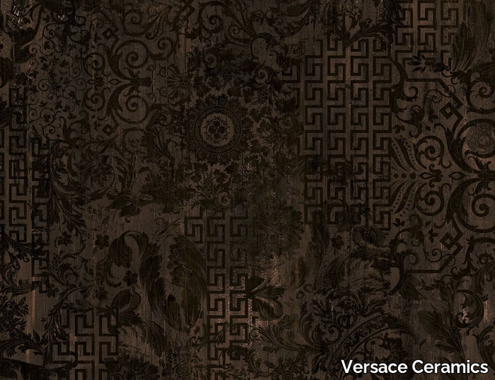 PATCHWORK BROWN - Porcelain stoneware wall/floor tiles with wood effect _ Versace Ceramics