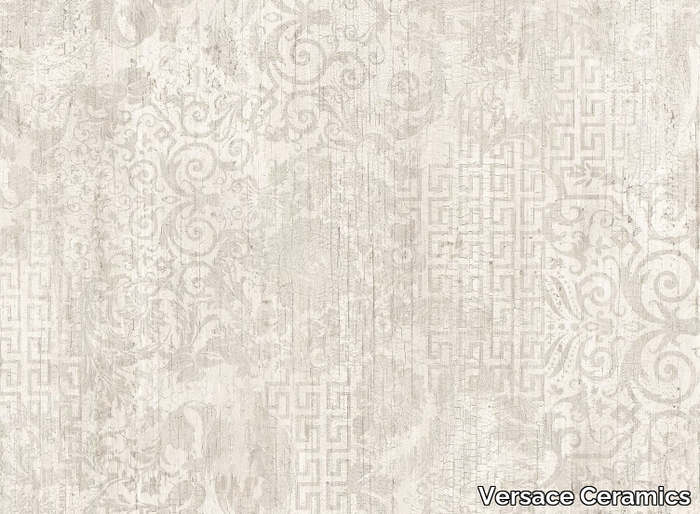 PATCHWORK WHITE - Porcelain stoneware wall/floor tiles with wood effect _ Versace Ceramics