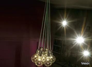 E7 - Glass and steel pendant lamp _ Vesoi
