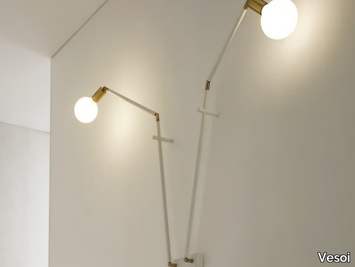 TIPERDUE - LED steel wall lamp with swing arm _ Vesoi