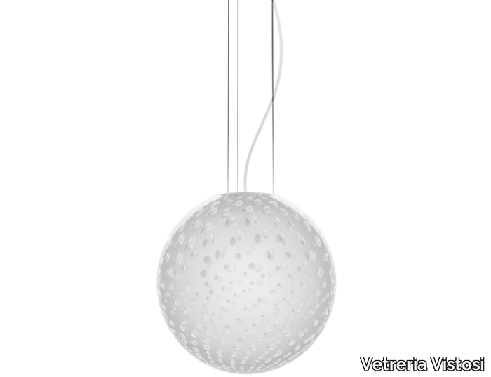 BOLLE SP - Glass pendant lamp _ Vetreria Vistosi