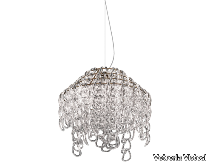 GIOGALI SP JEL - Crystal pendant lamp _ Vetreria Vistosi